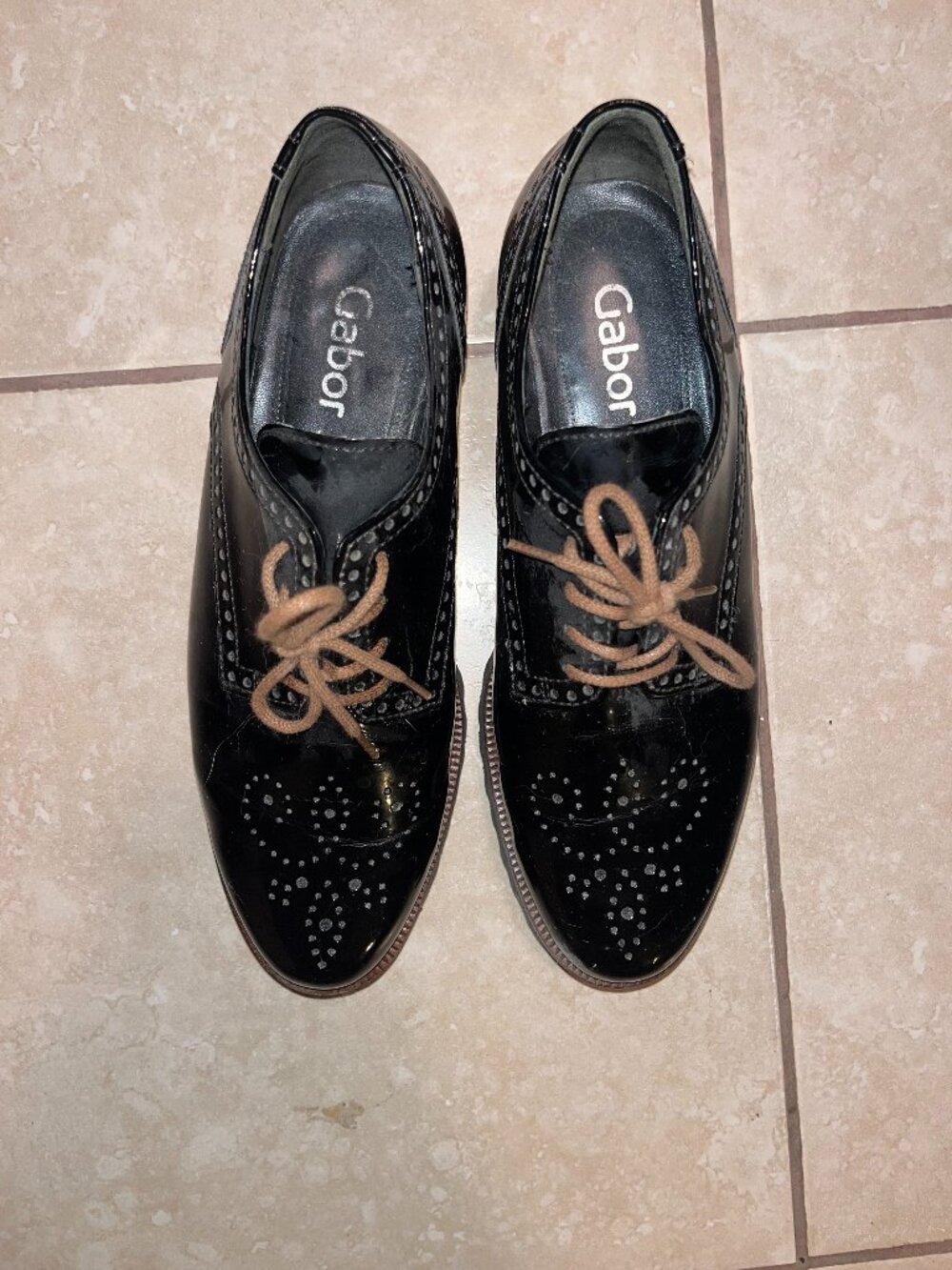 Gabor Lace-Up Dress Shoes- Size 7